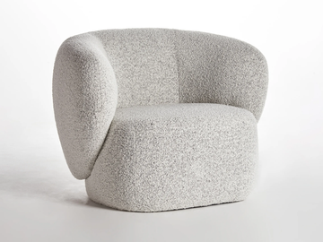 SWELL - Fabric armchair with armrests by grado design - view 2